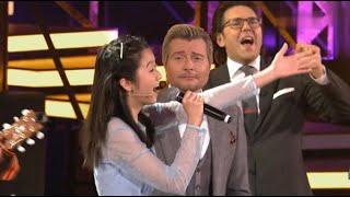 Юная китаянка Сюй Мохань участвует в программе «Привет, Андрей» и поёт песню Пахмутовой
