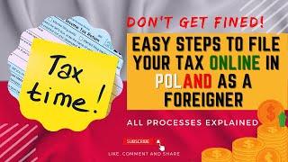 How to file your Tax online in Poland - 100% online without stress. Step by step tutorial.