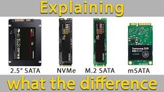 Explaining the Difference Between SSD NVMe and M2 SATA and mSATA