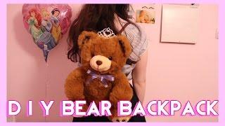 DIY Teddy Bear Backpack!! (neato for ur valentine!!)