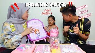 PRANK ️BELI BARANG SEKOLAH TAPI BUKAN UNTUK CACA ‼️maafkan saya !