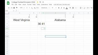 College Football Simulator!?! | The Spreadsheet