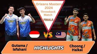 Finals ‼️ Gutama/Isfahani (INA) vs. Choong/Haikal (MAS) | Orleans Masters Badminton 2024