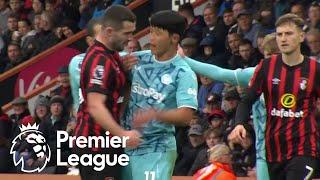 Lewis Cook receives straight red card for headbutt against Wolves | Premier League | NBC Sports