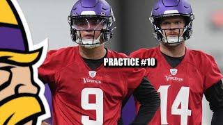 Minnesota Vikings Training Camp Practice #10: Darnold & McCarthy Shine in Two-Minute Drill 