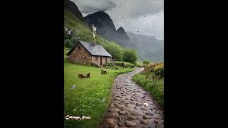 Cozy Cottage Nestled in Lush Greenery  #cottagenest #nature #cozycottage