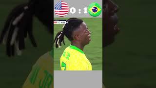 USA vs Brazil|USA vs Brazil 2024 Friendly Match #brazil #footballshorts #usa