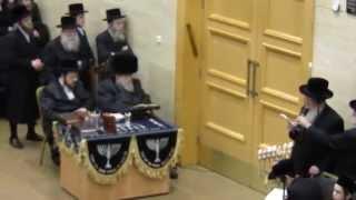 EXCLUSIVE VIDEO - Belz Rebbe 6th night Chanukah 5775 (2014) 13 of 17