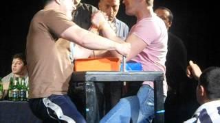 Roman Mebonia Vs Rezo Lutidze. Georgian Armwrestling championship 2012