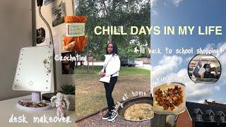 chill days in my life ~ preparing for uni, desk makeover, cooking&eating out, crocheting