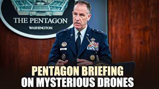 Live:Pentagon briefing on Mysterious drones over USA, update on briefing Trump's DoD transition team