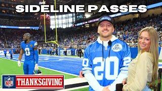 GETTING ON THE FIELD FOR NFL'S BEST TRADITION (DETROIT LIONS)