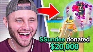Clash Royale Champions! Donating 20k to Streamers...
