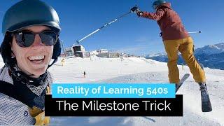 The Reality of Learning How to 540 on Skis | Milestone Tricks