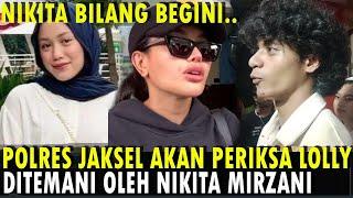 HOT NEWS! Polres Jaksel akan Periksa Laura Meizani ditemani oleh Nikita Mirzani, Nikita Bilang Gini