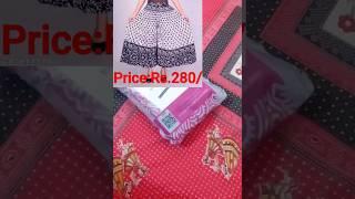 Meesho most trending Plaazo Rs.280 Floral Print black and white cotton plaazo#shorts#unboxing#meesho