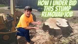 How I under Bid this Stump Removal Job