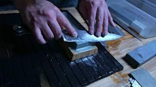 ASMR - Whetstone knife sharpening