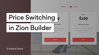 Add Price Switching to Pricing Tables in Zion Builder