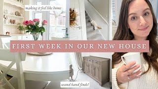 Settling Into Our New Home | finding calm in the chaos, making it feel like home | moving diaries #3