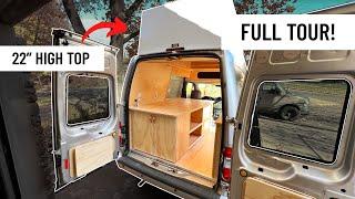 MICRO CAMPER YOU CAN STAND UP IN! | 2012 Ford Transit Connect