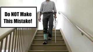 How to Use a Cane on Stairs Correctly (Training, Use, and Safety)