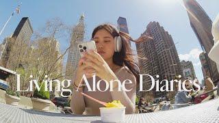 Living Alone Diaries | Spring time in NYC, my appetite and body image, hair and style refresh!