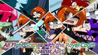 All Fight Scenes With The Royal Court Against April (S4B Edition) (Tmnt My AU 2012)