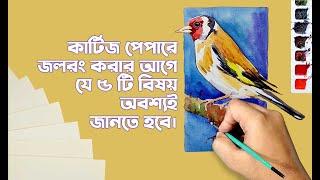 5 rules of watercolor painting on cartridge paper | Bangla