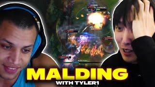 Tyler1 and Doublelift Hate League for 11 minutes with Voice Comms