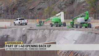 I-40 expected to be open to drivers by New Years Day