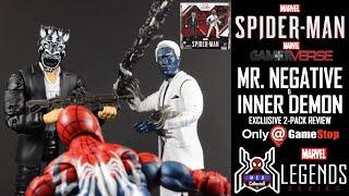 Marvel Legends SPIDER-MAN PS4 INNER DEMON & MR NEGATIVE GamerVerse GameStop Exclusive 2 Pack Review