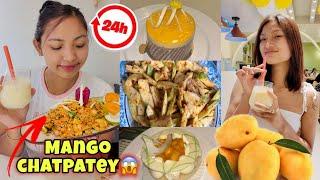 I Only Ate MANGOES For 24 HOURS*Mango Chatpatey OMG