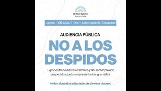 Audiencia Pública Contra los Despidos