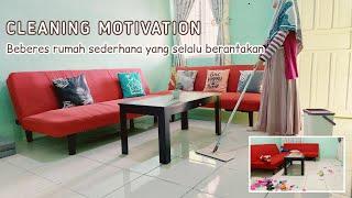 BERSIH BERSIH RUMAH SEDERHANA | Cleaning motivation | beberes rumah super berantakan  ~ Ummi Khair