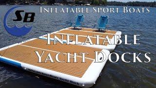 Inflatable Sport Boats Yacht Dock 3 Sizes Floating Water Platform Docks
