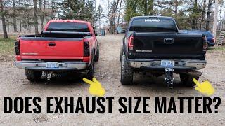 Duramax 4 inch VS 5 inch Exhaust sound (I’m not sure )