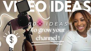 80+ YouTube ideas for BEGINNERS | How to GROW your channel in 2024 !