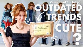 Trying to Style a Thrifted Mystery Box of Outdated Trends for Summer 2024!