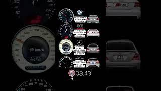 LEXUS ISF 423 HP vs Mercedes AMG W211 E55 476 HP vs Audi S6 V10 435 HP vs BMW M5 E60 #acceleration