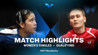 Highlights | Anastassiya Lavrova vs Sally Moyland | WS Qual | WTT Contender Nova Gorica 2022