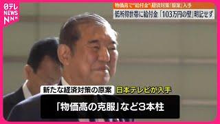 【低所得世帯に給付金】「103万円の壁」は言及されず  政府の経済対策原案