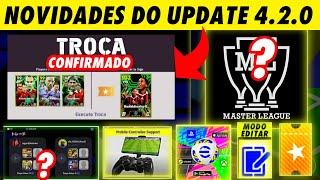 Como será as TROCAS DE JOGADORES e Novidades do UPDATE 4.2 efootball 2025 mobile