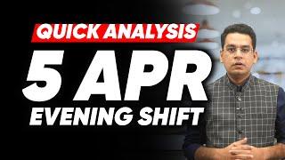 5th April Evening Shift Analysis in 90 seconds | JEE Main 2024 | MathonGo | Anup Sir