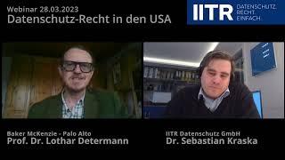 Datenschutz-Recht in den USA: Prof. Dr. Lothar Determann #datenschutz #CCPA #DSGVO