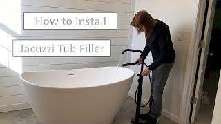 Tub Filler Installation in Bathroom Remodel @DIY Boomers