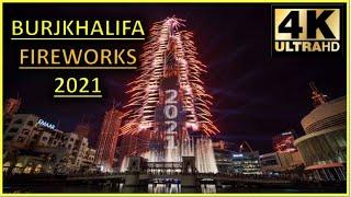 BURJ KHALIFA FIREWORKS AND LIGHT SHOW 2021 - COMPLETE SHOW 4K