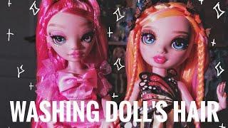 Приводим волосы кукол Реинбоу Хай в порядок | Washing Rainbow High dolls hair