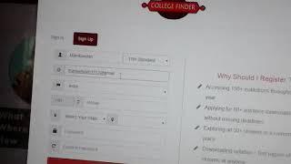 How to registor on India college finder ? (tutorial)