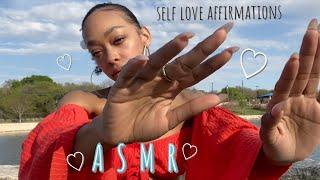 ASMR | Calming Self Love Affirmations  ( Gentle Handmovements For Relaxation ) 